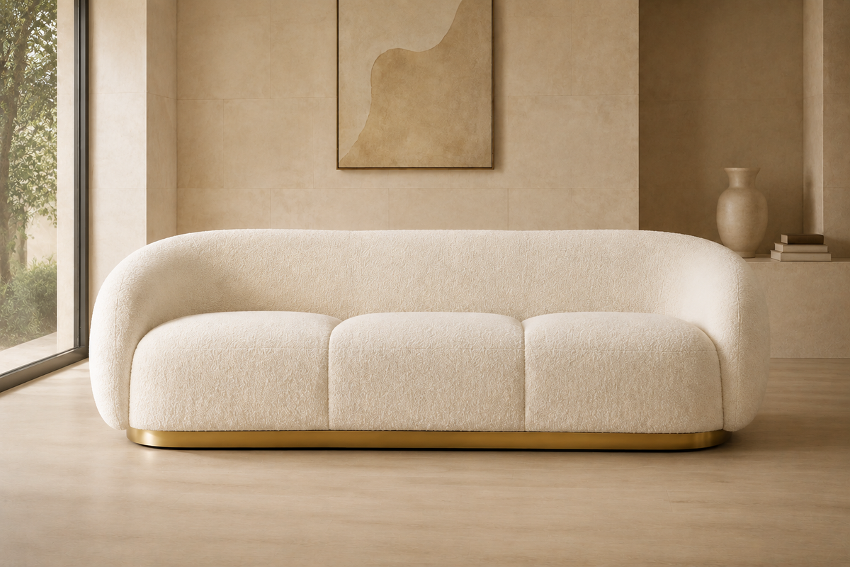 Aurora Pearl White Modular Sofa