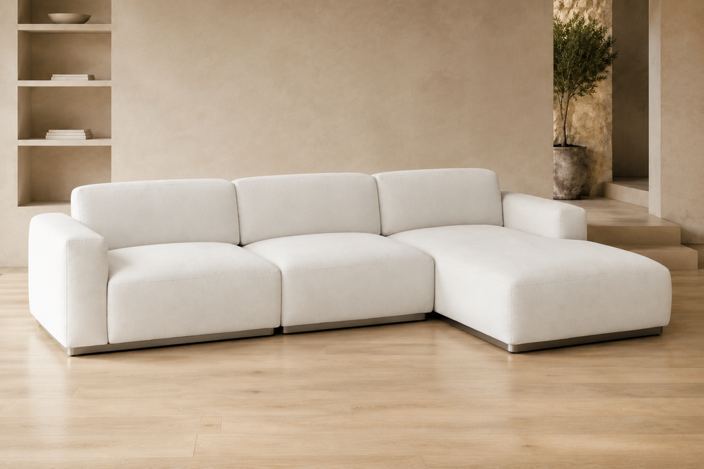 Milano Cognac Leather Sofa