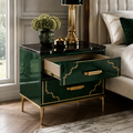 Obsidian Fluted Nightstand