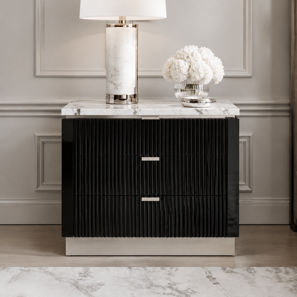 Aurelia Travertine Nightstand