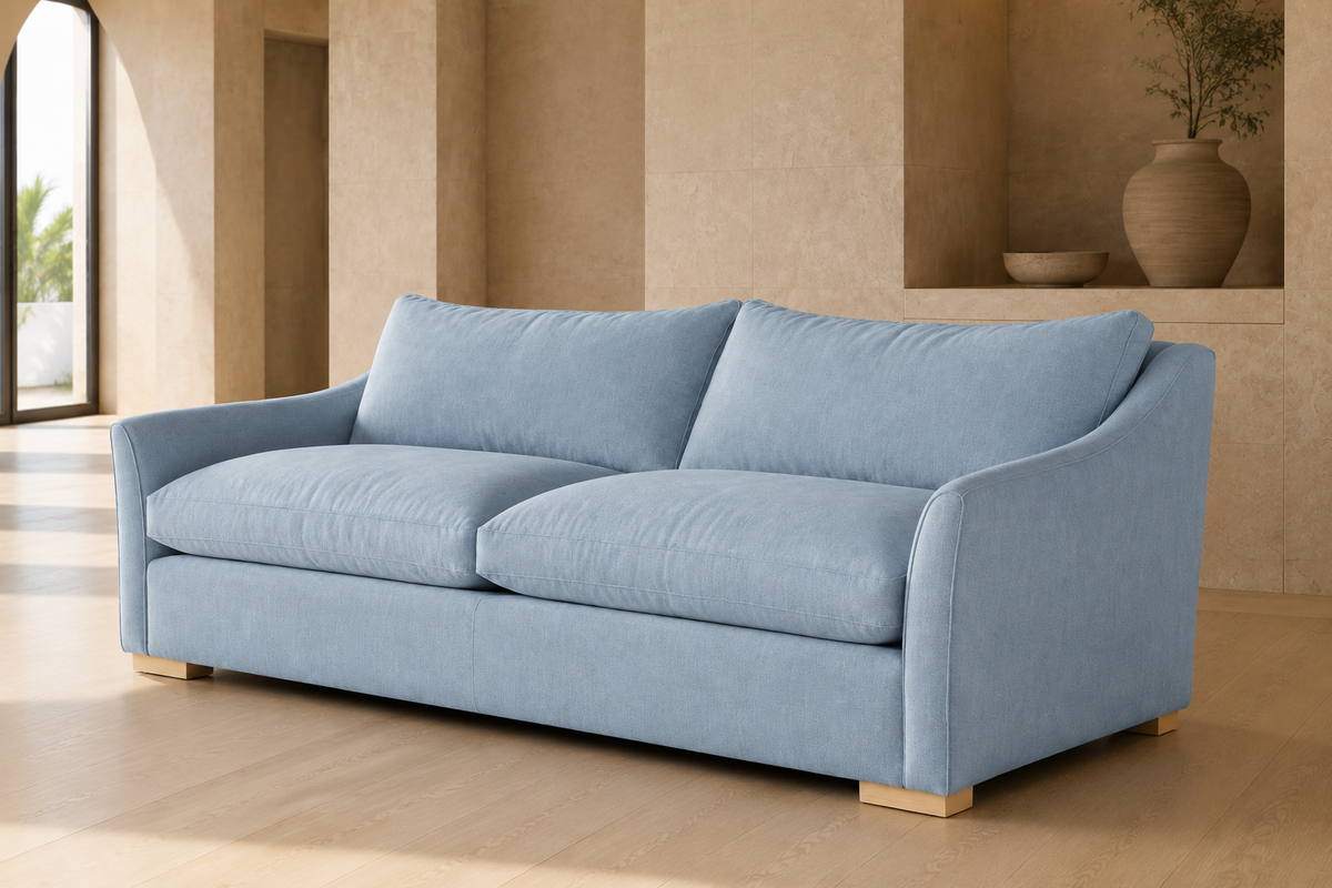 Capri Terracotta Curved Sofa