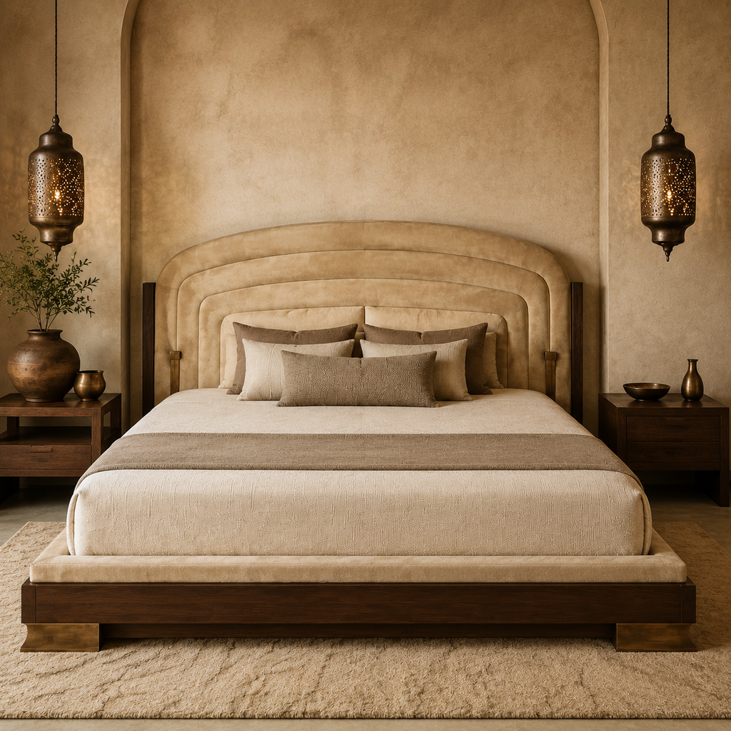 Versailles Ivory Carved Bed