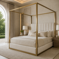 Monaco Bouclé Canopy Bed