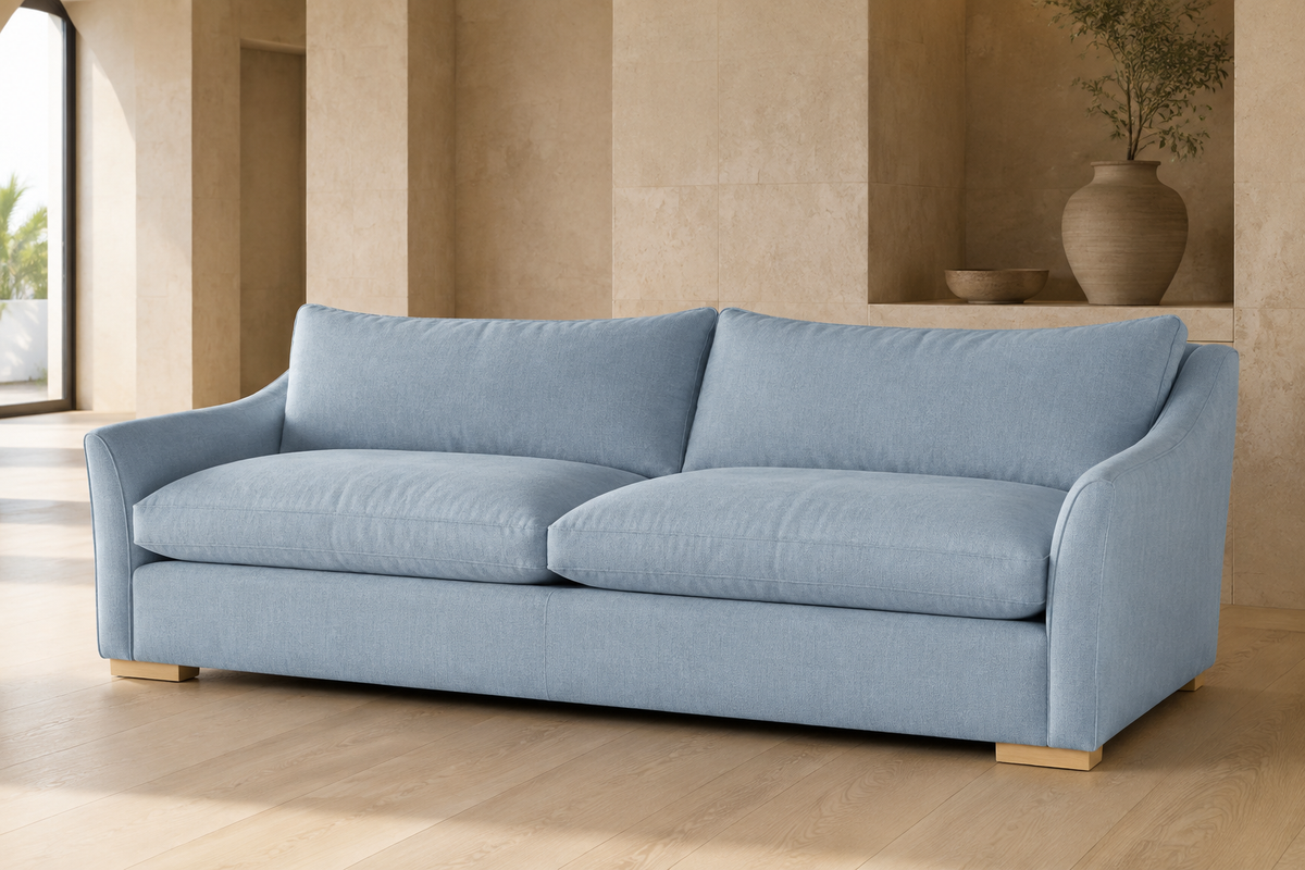 Capri Terracotta Curved Sofa