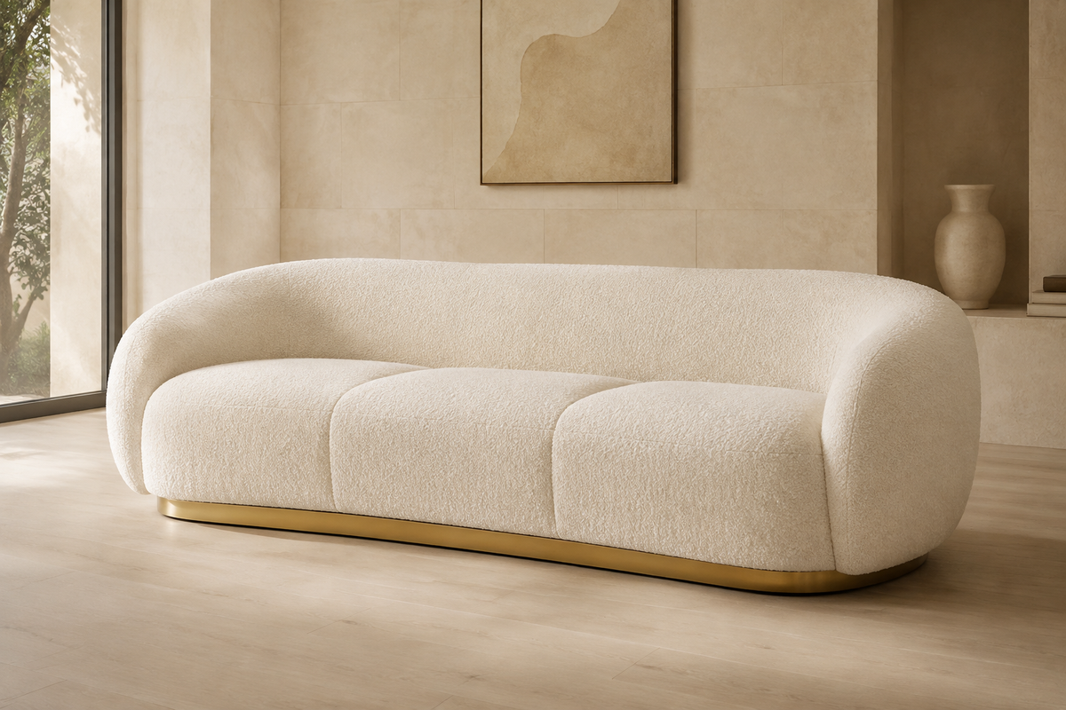 Aurora Pearl White Modular Sofa