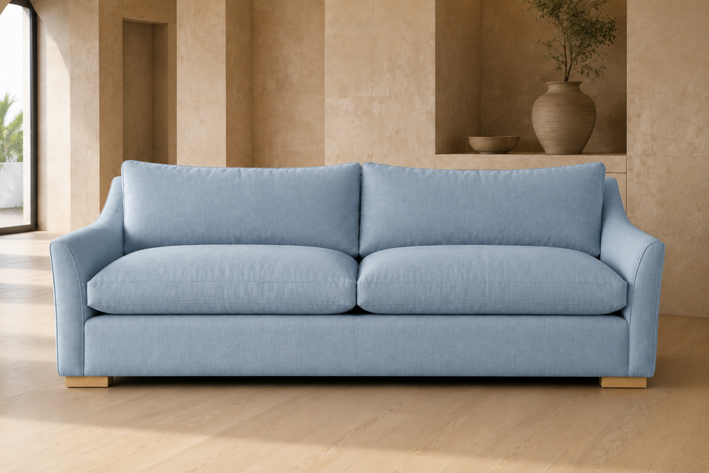 Capri Terracotta Curved Sofa