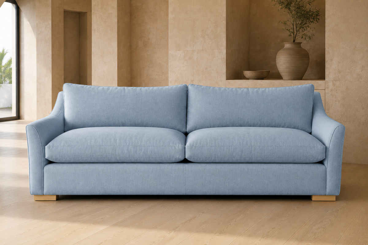 Capri Terracotta Curved Sofa