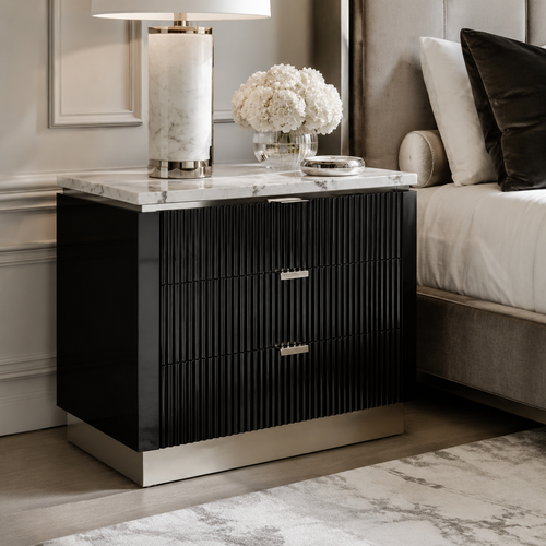 Aurelia Travertine Nightstand
