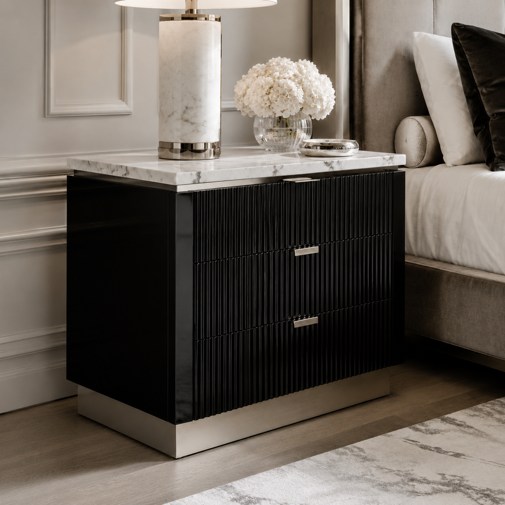 Aurelia Travertine Nightstand
