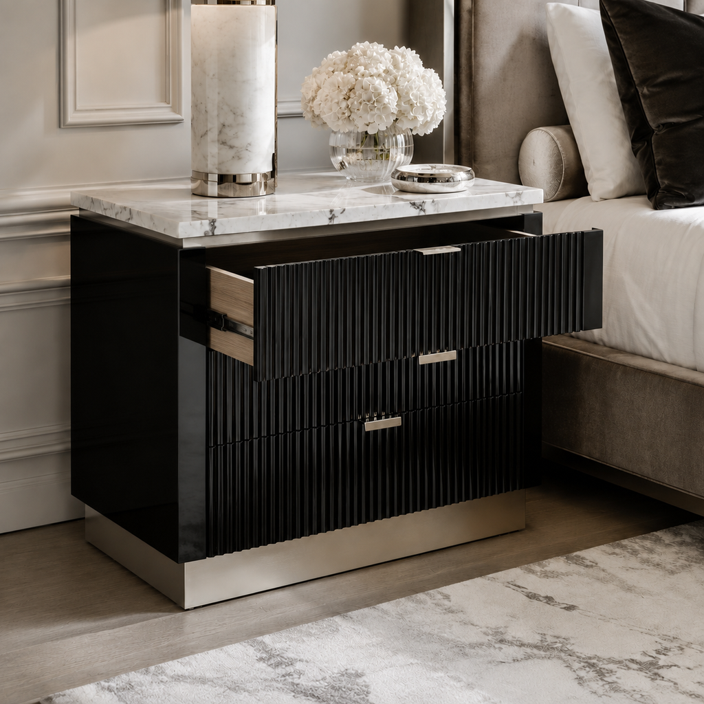Aurelia Travertine Nightstand