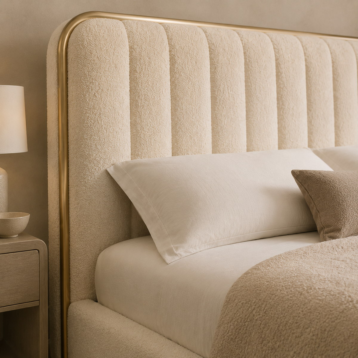 Monaco Bouclé Canopy Bed