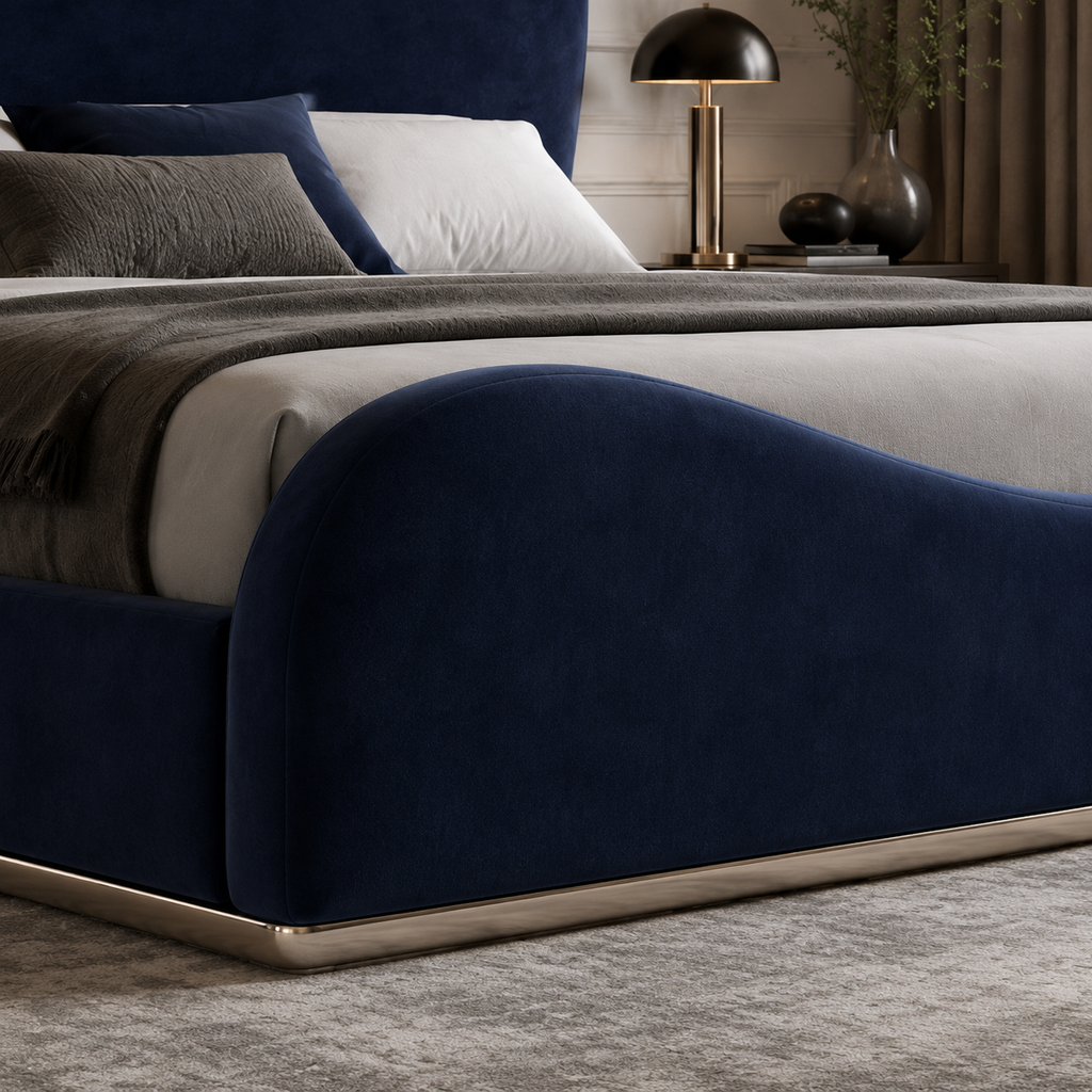 Kyoto Modern Oak Bed