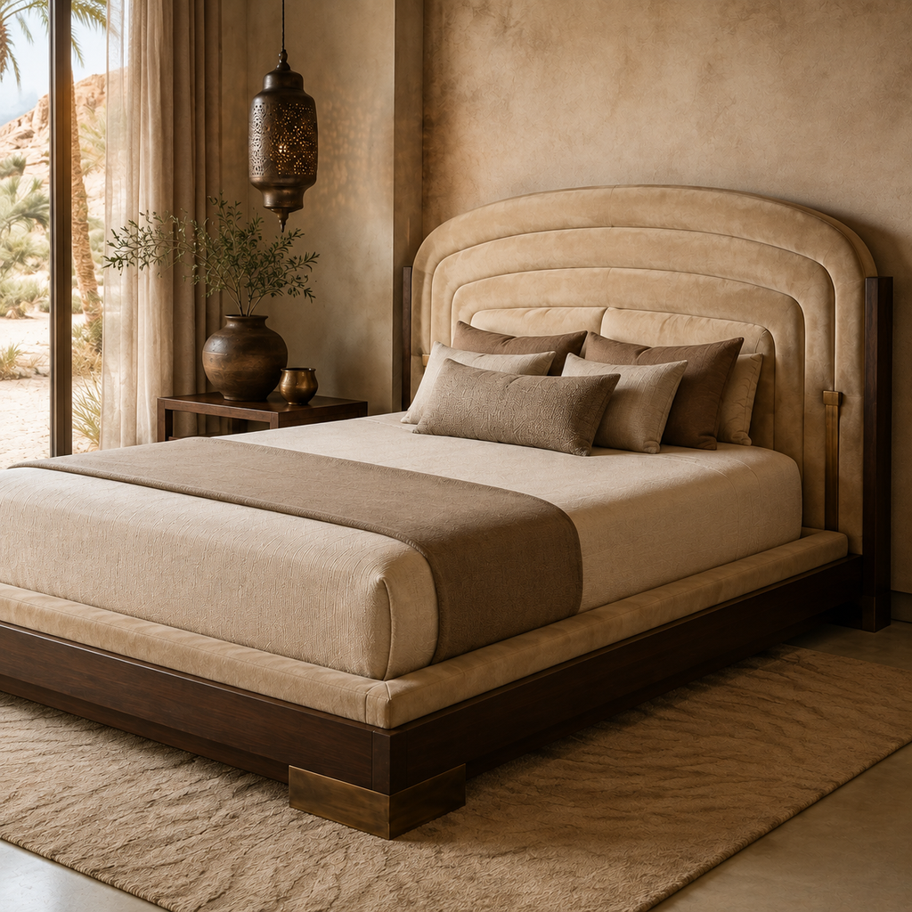 Versailles Ivory Carved Bed