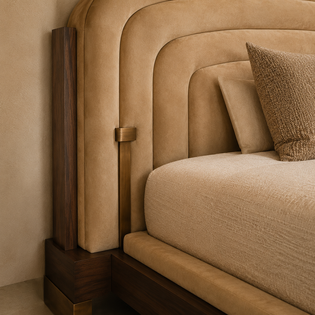 Versailles Ivory Carved Bed